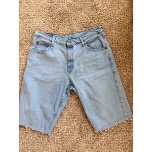 Wrangler Mens Cut off denim shorts 34